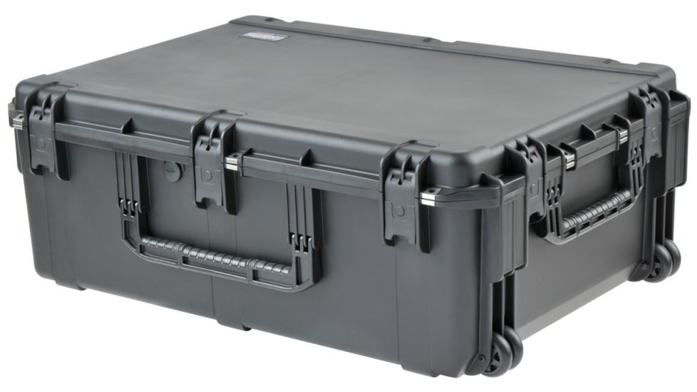 SKB Cases I Series Injection Molded Watertight &amp; Dust Proof Case w/wheels, Black, 34.50in x 24.50in x 12.75in 3I-3424-12BE