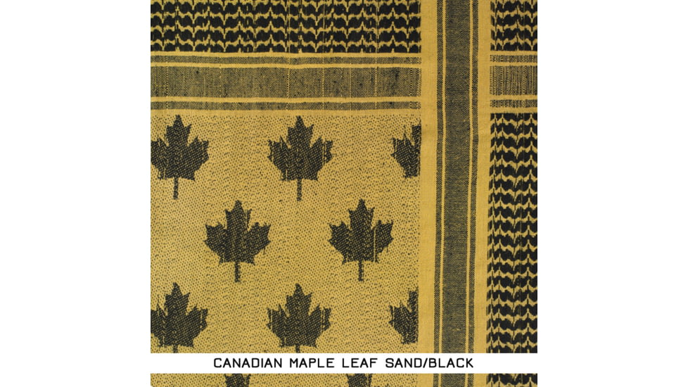SnugPak Camcon Shemagh, Canadian Maple Leaf, Sand/Black, 61150