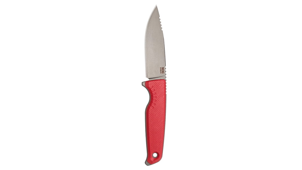 SOG Specialty Knives &amp; Tools Altair FX Fixed Blade Knives, 3.7in, Straight Edge, CRYO KRUPP 4116 Steel, Clip Point, Red, GRN / TPU Handle, Black, SOG-17-79-02-57