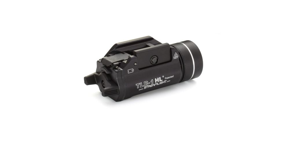 Streamlight TLR-1 HL Rail-Mounted Tactical Flashlight, 800 Lumens w/Lithium Batteries, Black, 69260