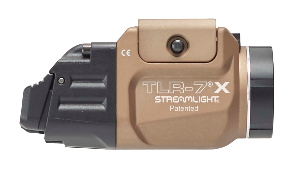 Streamlight TLR-7X Flex LED Tactical Weapon Light, CR123A, White, 500 Lumens, FDE, 69429