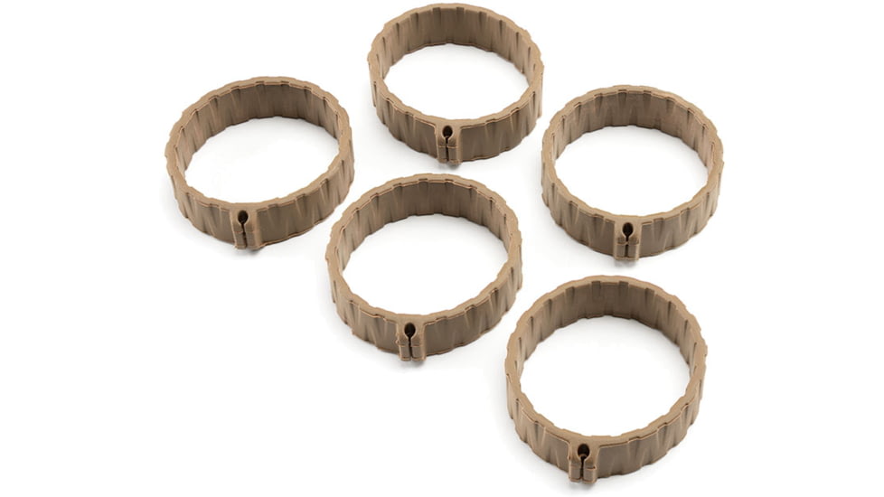 Strike Industries Strike Tactical Rubber Band, 5-Pack, FDE, One Size, SI-BANGBAND-FDE