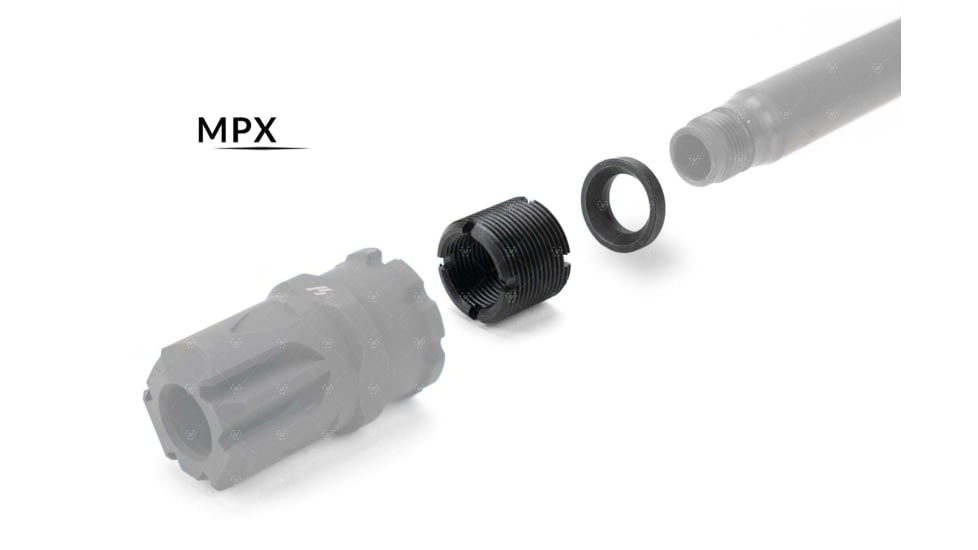 Strike Industries Strike X-Comp Thread Adapter Kit for M18x1 RH, SIG Sauer MPX, Black, One Size, SI-XCOMP-ADA-MPX
