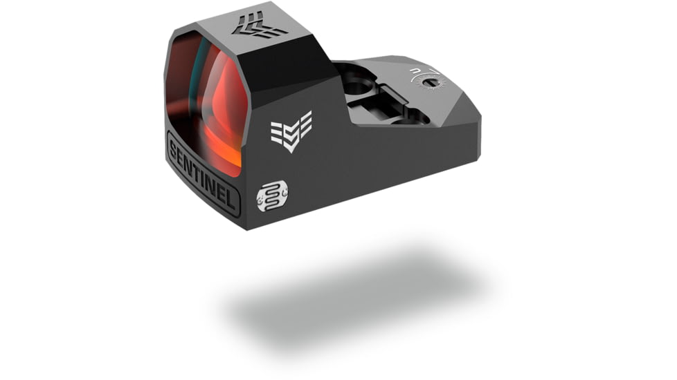 Swampfox Sentinel Ultra Compact Micro Red Dot Sight, 1x16mm, 3 MOA Red Dot Reticle, Auto Brightness, Black, SNL00116-RD