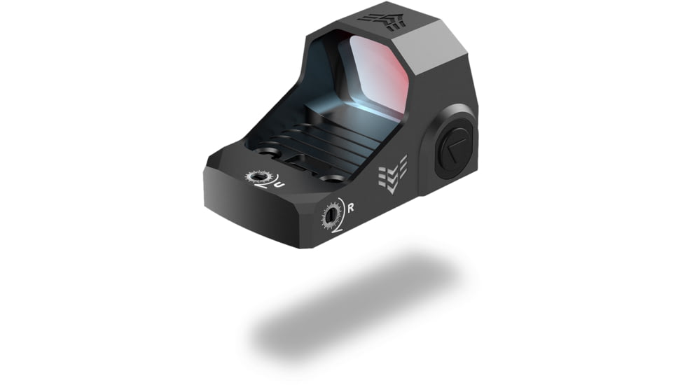 Swampfox Sentinel Ultra Compact Micro Red Dot Sight, 1x16mm, 3 MOA Red Dot Reticle, Manual Brightness, Black, SNL00116-RDM