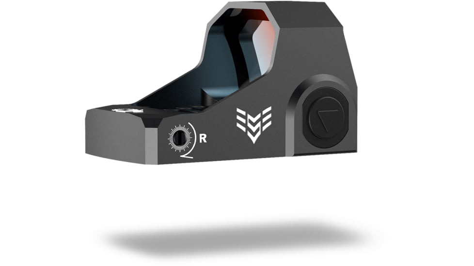 Swampfox Sentinel Ultra Compact Micro Red Dot Sight, 1x16mm, 3 MOA Red Dot Reticle, Manual Brightness, Black, SNL00116-RDM