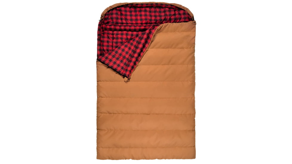 TETON Sports Canvas 20 F Mammoth Double Sleeping Bag, Double-Wide, Brown, Double-Wide, 1167