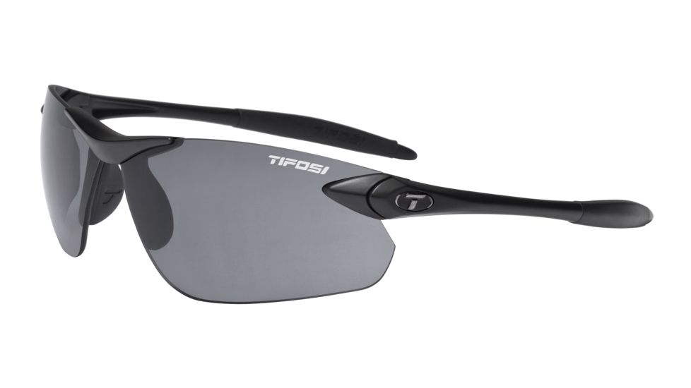 Tifosi Optics Seek FC Sunglasses, Matte Black Frame, Smoke Lenses, 0190400170