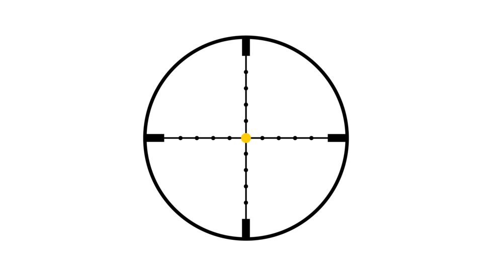 Fix reticle. Trijicon ACCUPOINT 1-4x24 размер прицельной сетки. Mil-Dot сетка для 22 калибра. Круглый Crosshair. Цвет прицела.