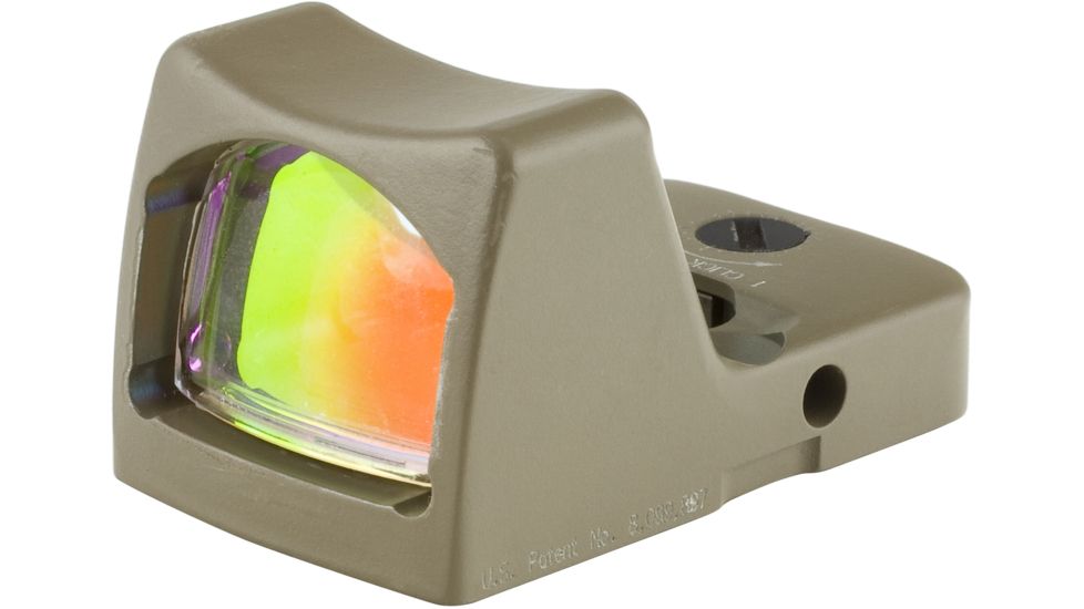 Trijicon RM01 RMR Type 2 LED Red Dot Sight, 3.25 MOA Red Dot, No Mount, Hard Anodized, FDE, 700624