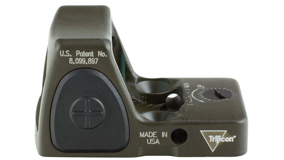 Trijicon RM06 RMR Type 2 Adjustable LED Red Dot Sight, 3.25 MOA Red Dot, No Mount, Matte, ODG, 700695