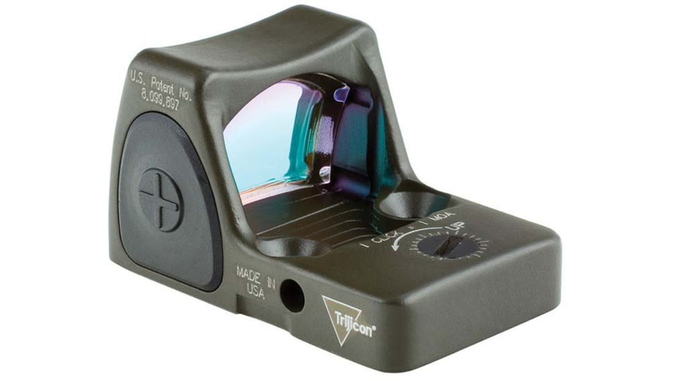 Trijicon RM06 RMR Type 2 Adjustable LED Red Dot Sight, 3.25 MOA Red Dot, No Mount, Matte, ODG, 700695