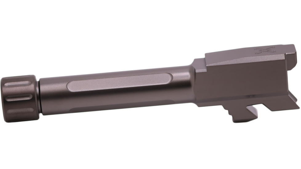 True Precision Glock 43 Threaded Barrel, 1/2x28, Stealth Gray, TP-G43B-XTA