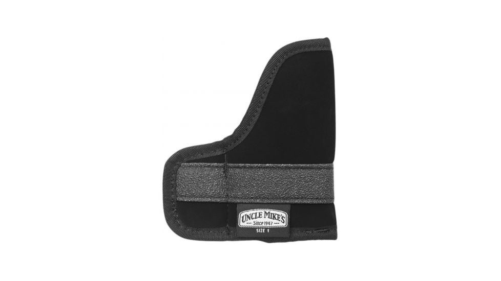 Uncle Mike's Inside-The-Pocket Holster, Black, Subcompact 9mm/.40 Autos, Ambidextrous 8744-4