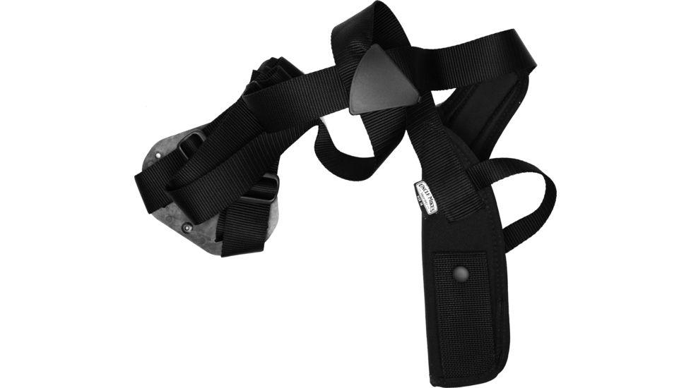 Uncle Mike's Vertical Shoulder Holster, Black, Right Hand - 3.75-4.5in bbl Large Autos - 83151 