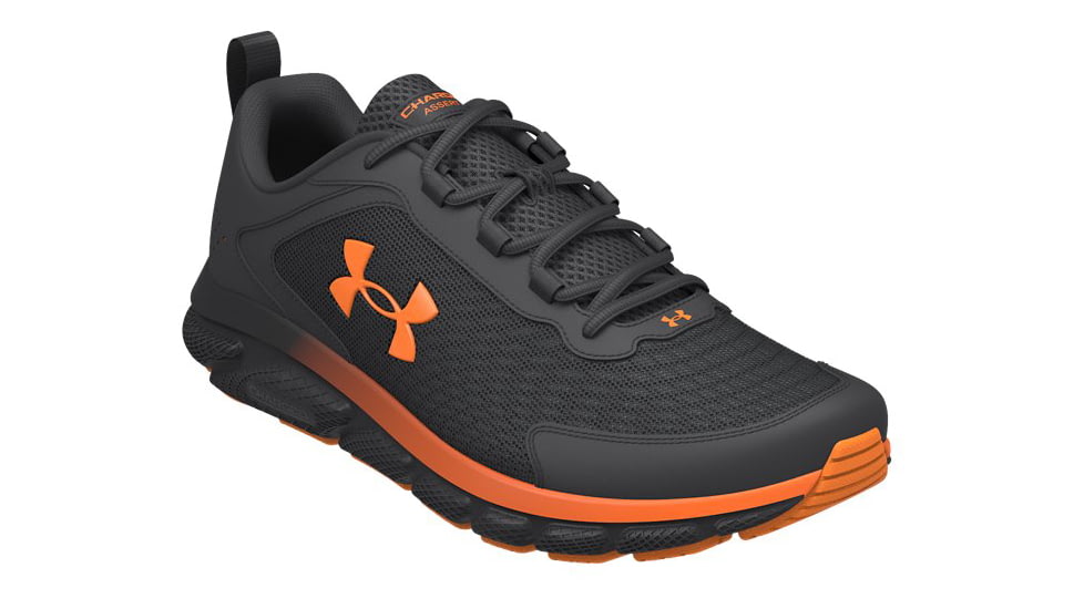 orange and black under armour cleats