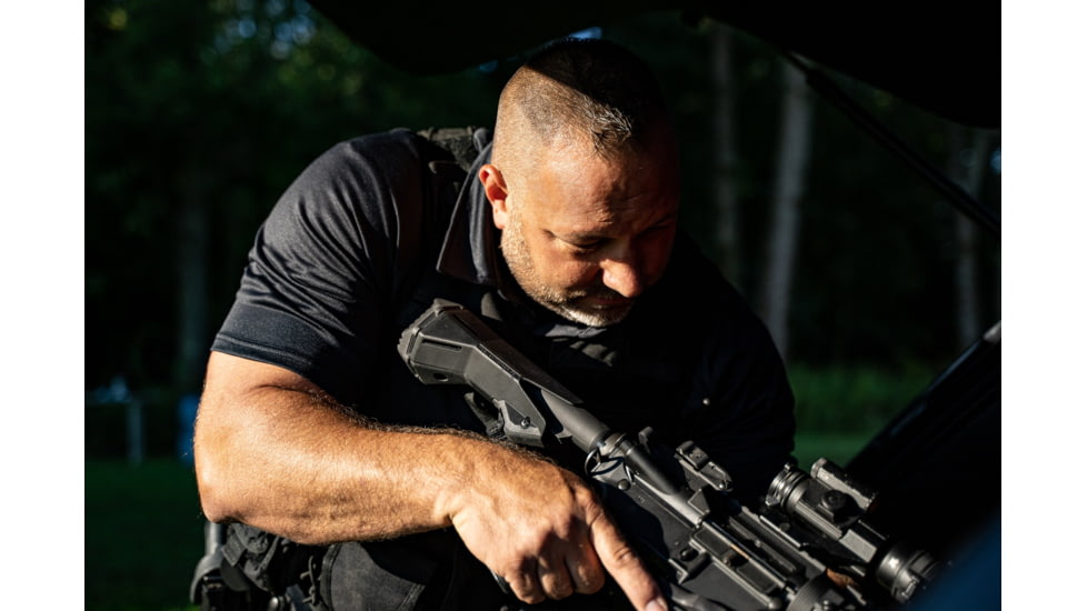 Valiant Dynamics EvolvR Telescoping Combat Stock, Black, Commercial Buffer Tube, E111-00-C-BLK