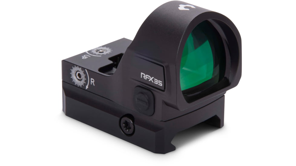 Viridian Weapon Technologies RFX-35 1x22mm Micro Green Dot, 3 MOA, RMR Mounting pattern, Black, 981-0022