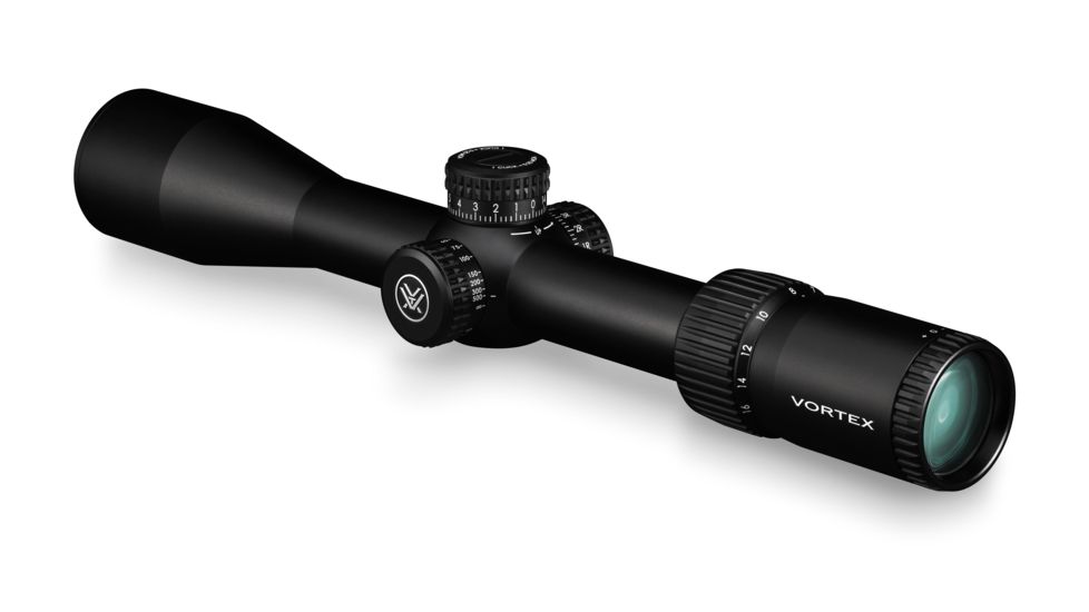 Vortex Diamondback 4-16x44 mm Rifle Scope, 30 mm Tube, First Focal Plane, Black, Hard Anodized, Non-Illuminated EBR-2C MOA Reticle, MOA Adjustment, DBK-10026