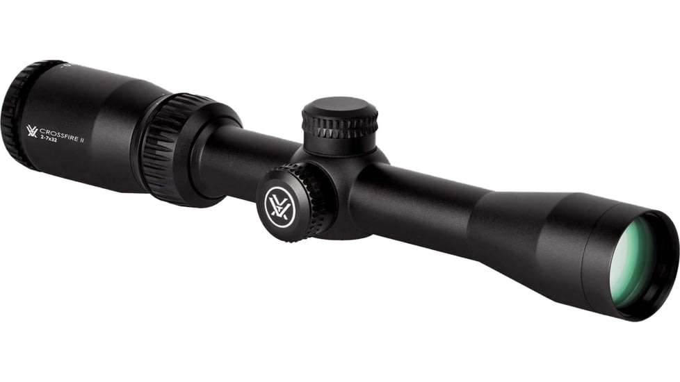 Vortex Crossfire II 2-7x32mm Rifle Scope, 1in Tube, Second Focal Plane, Black, Anodized, Non-Illuminated Dead-Hold BDC Reticle, MOA Adjustment, CF2-31003