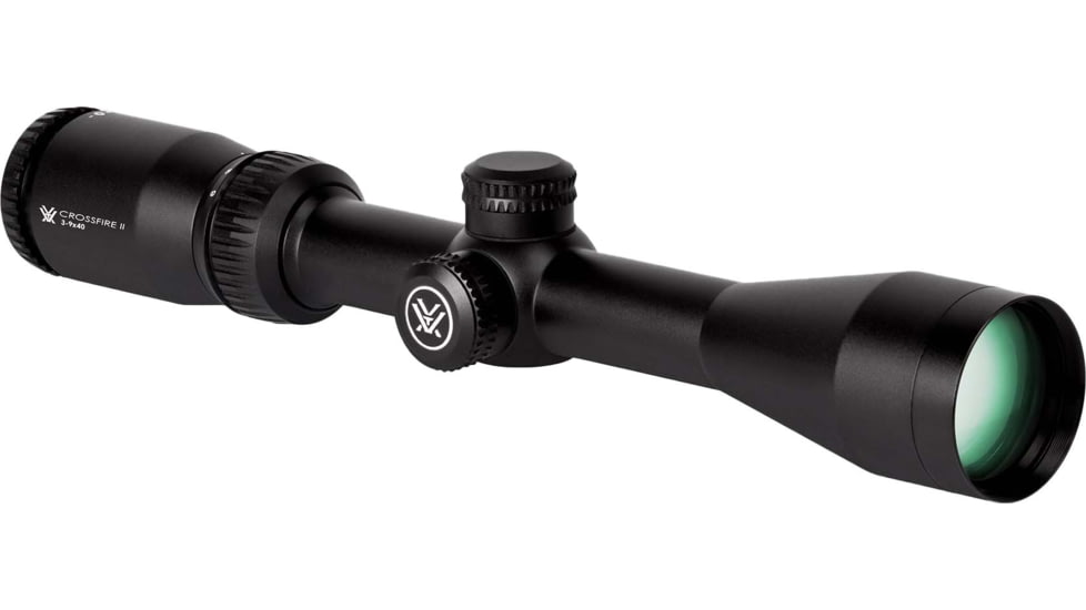 Vortex Crossfire II 3-9x40mm Rifle Scope, 1in Tube, Second Focal Plane, Black, Hard Anodized, Non-Illuminated Dead-Hold BDC Reticle, MOA Adjustment, CF2-31007