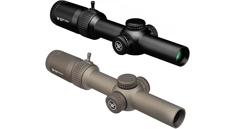 Vortex Strike Eagle 1-6x24mm 30mm Tube Second Focal Plane Rifle Scope, Color: Black, FDE, Tube Diameter: 30 mm, Up to 58% Off, Blazin' Deal w/ Free S&H â€” 3 models