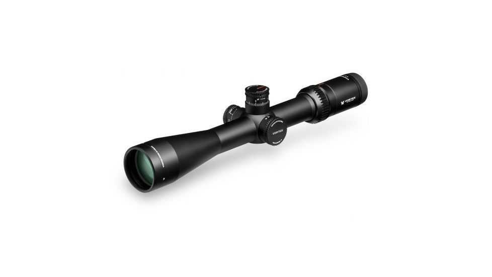 Vortex Viper HS-T 4-16x44 mm Rifle Scope, 30 mm Tube, Second Focal Plane, Black, Hard Anodized, Non-Illuminated VMR-1 MRAD Reticle, Mil Rad Adjustment, VHS-4308