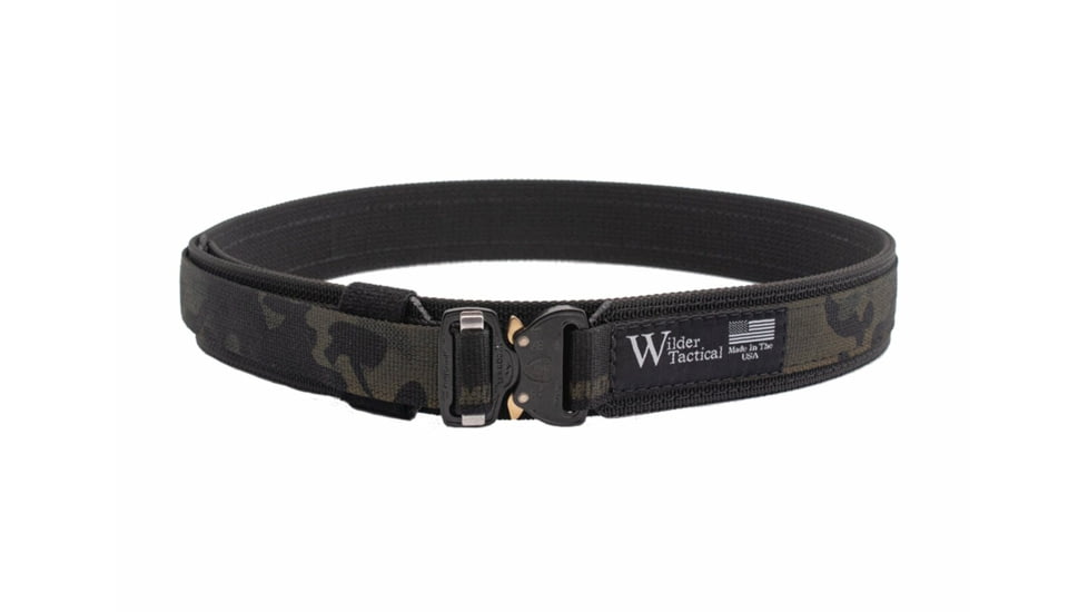 Wilder Tactical The Minimalist EDC Belt, Multicam Black, Extra Large, 40-44, MBEDCMCBXL