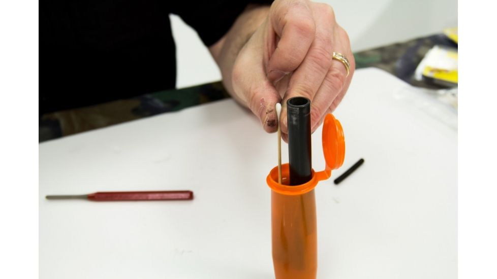 Soak Swab in Solvent