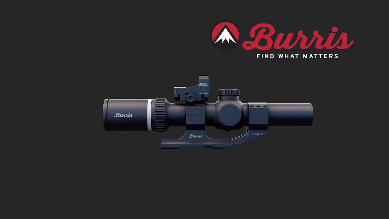 opplanet burris mtac 1 4x 24mm riflescope red dot 360 degree video