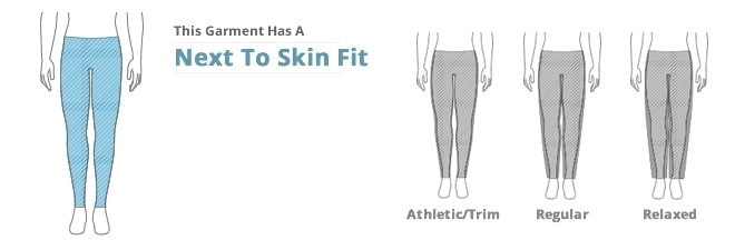 Mens Bottoms Clothing Fit: Next To Skin Fit