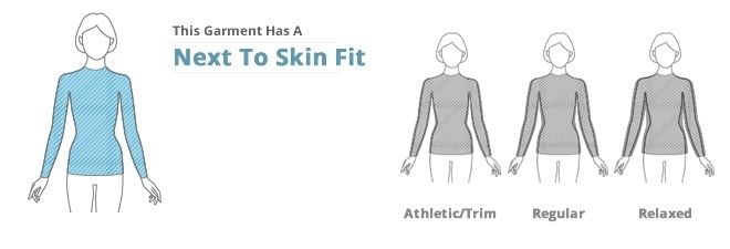 Womens Tops Clothing Fit: Next To Skin Fit