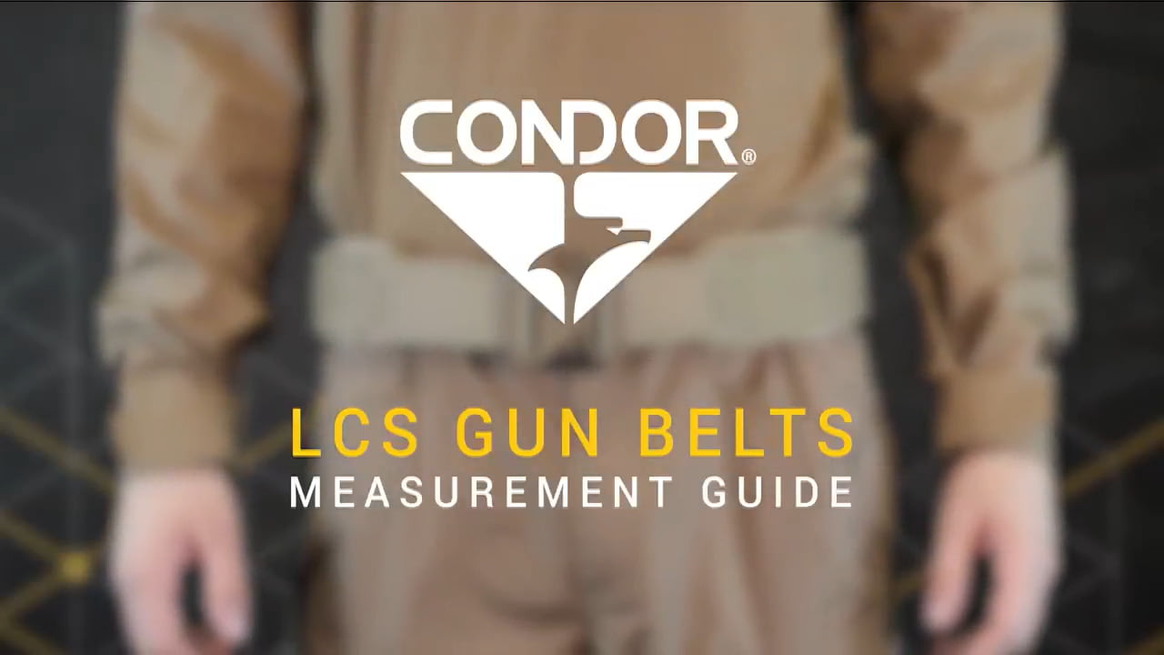 opplanet condor outdoor lcs gun belts measurement guide video