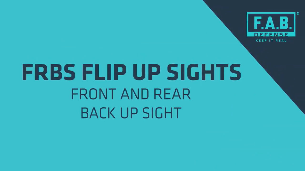 opplanet fab defense frbs flip up sights video
