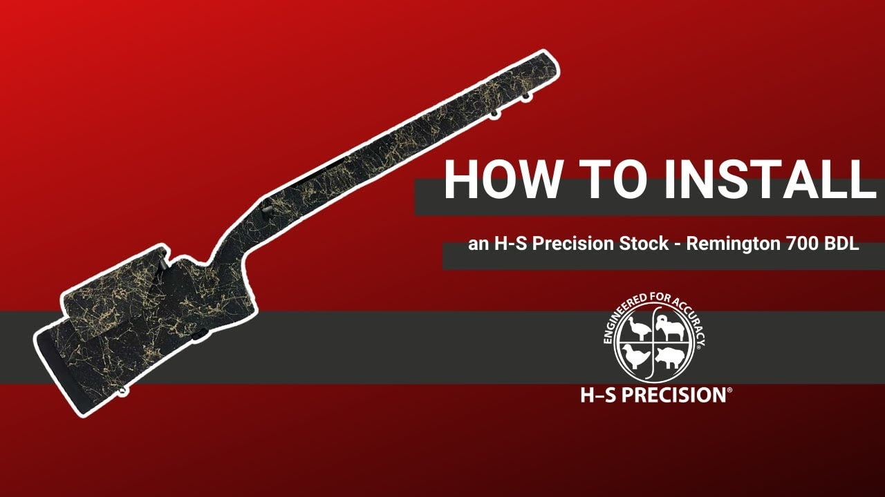 opplanet h s precision installing an stock on a howa 1500 or weatherby vanguard video