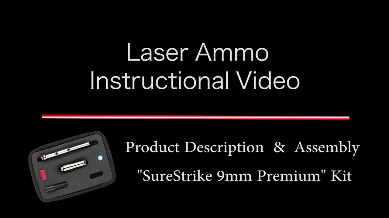 Laser Ammo SureStrike 9mm Premium Kit w/9mm Laser Trainer Cartridge