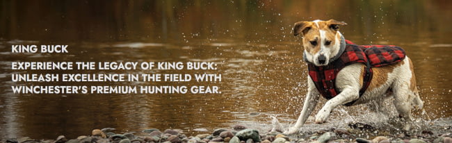 Experience the Legacy of King Buck: Unleash Excellence in the Field with Winchester's Premium Hunting Gear.