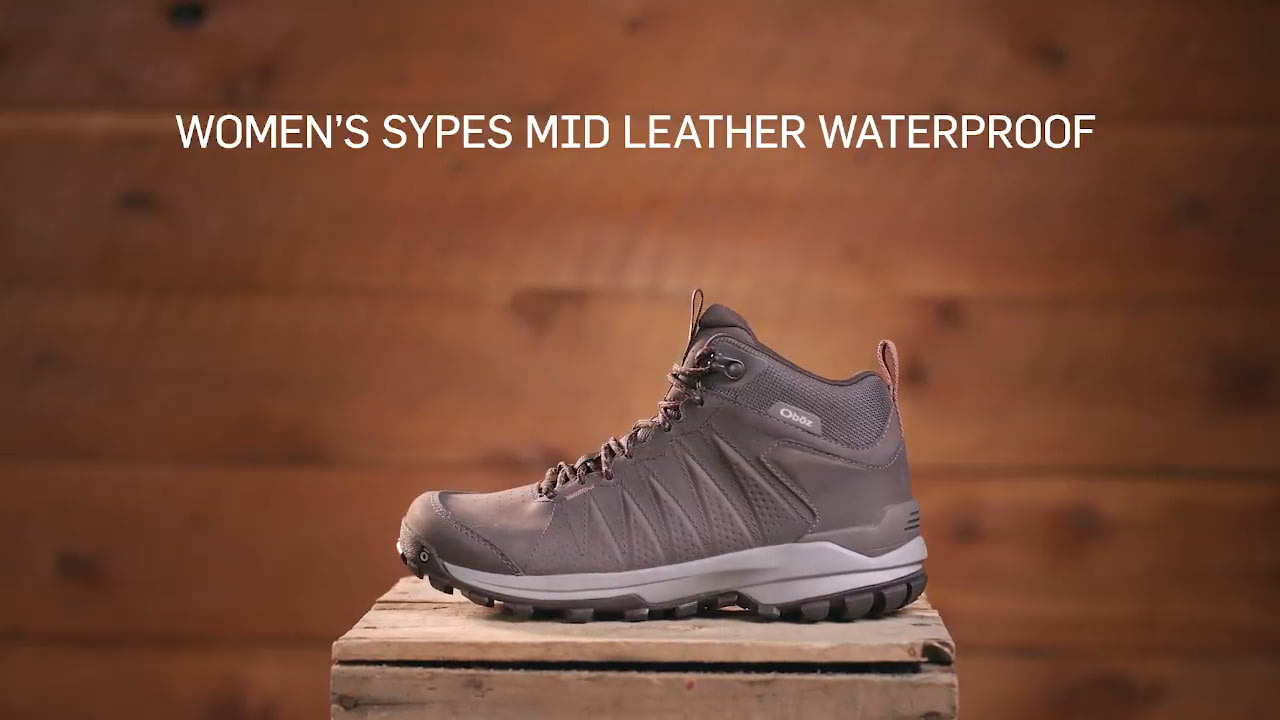 opplanet oboz sypes mid leather b dry womens hiking shoes video