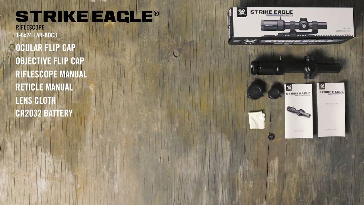opplanet vortex strike eagle 1 6x24 riflescope unboxing video
