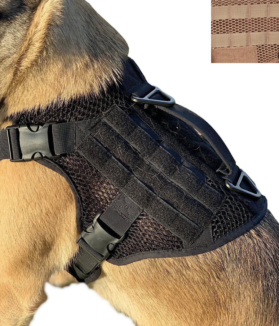 221B Tactical Artemis Dog Harness, Black / Medium