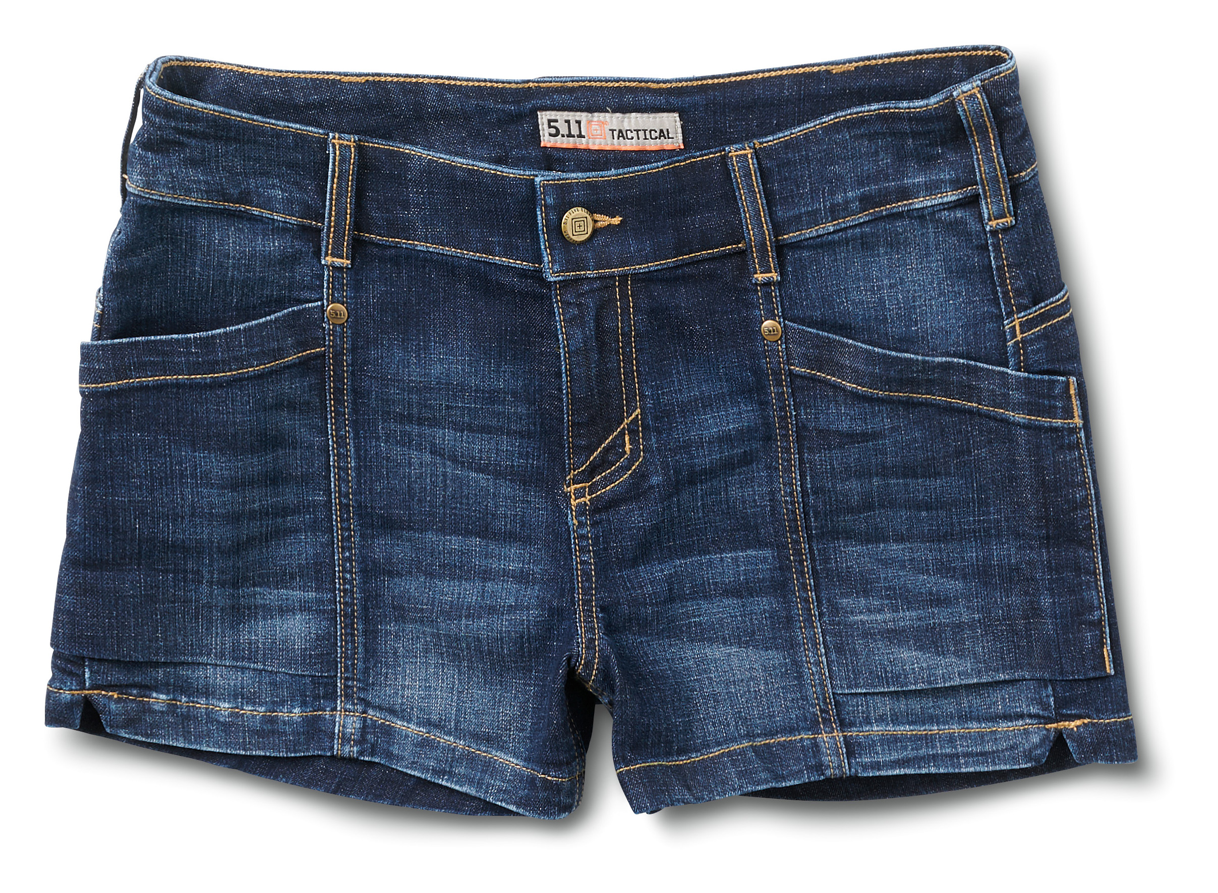 womens denim shorts with pockets showing