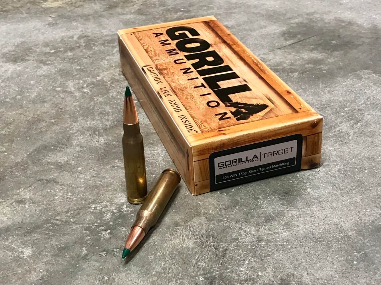 Gorilla Ammunition .308 Winchester 175 Grain Sierra Tipped MatchKing Rifle Ammunition