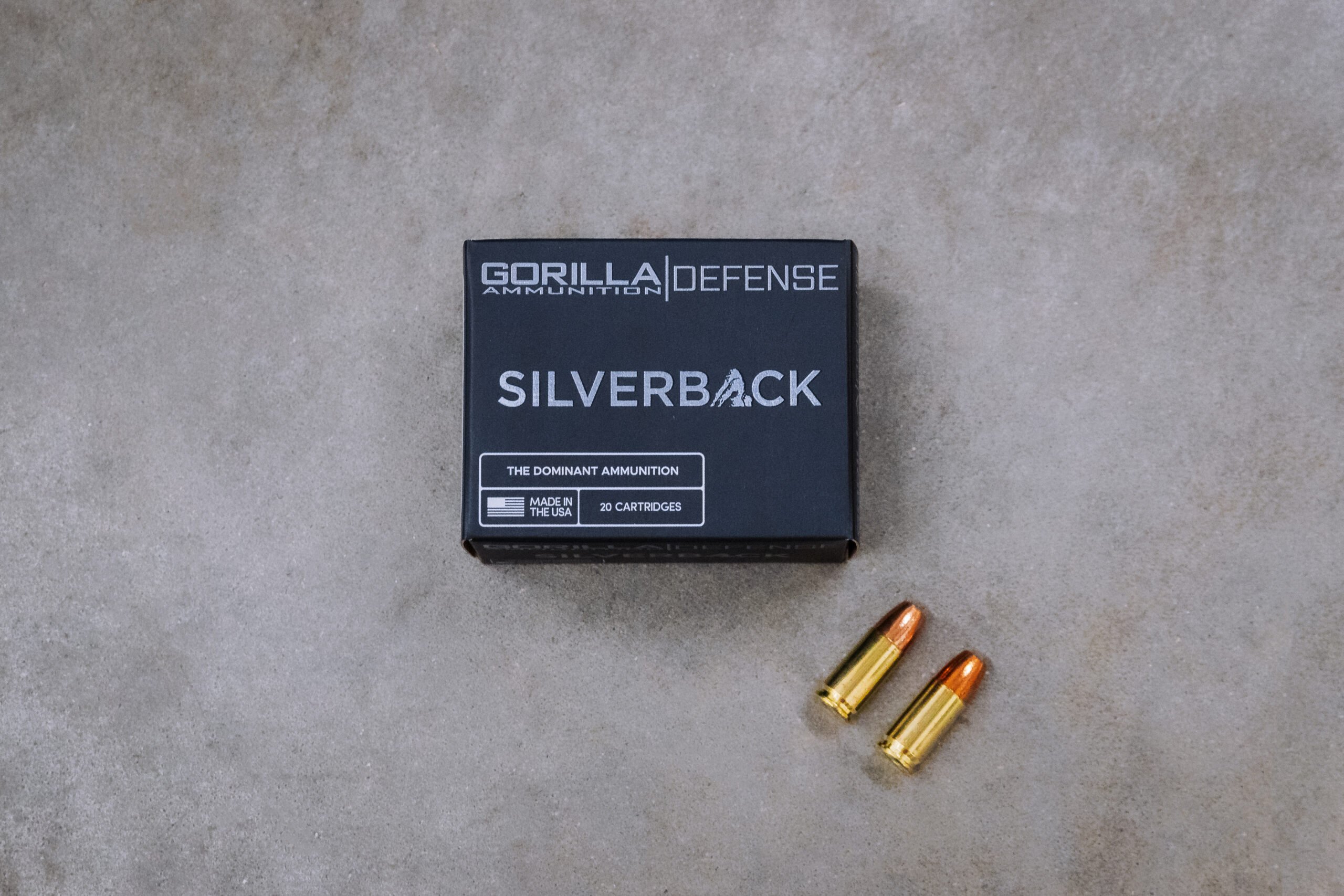 Gorilla Ammunition Gorilla Silverback 9mm Luger 115 Grain Self Defense Brass Case Pistol Ammunition