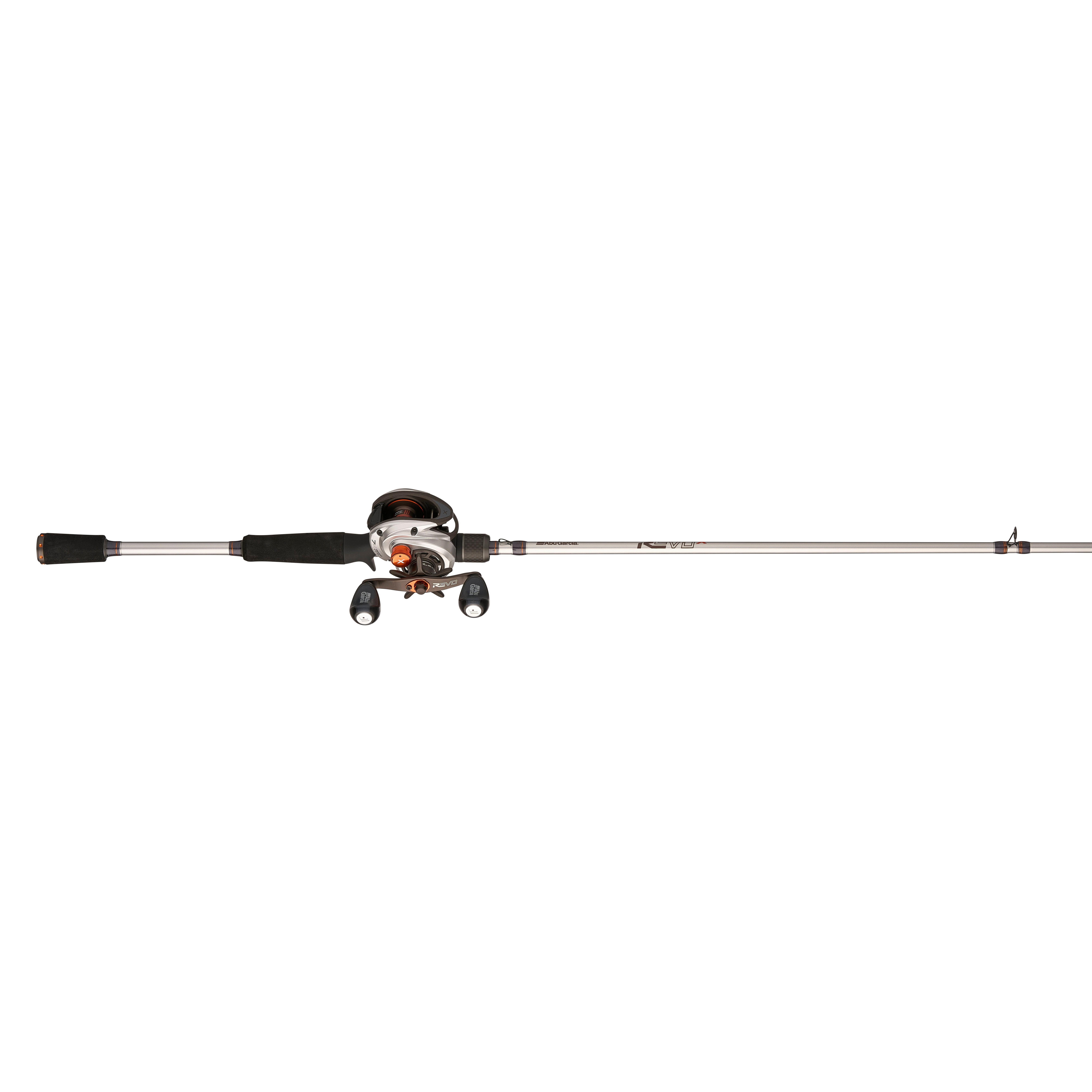 Abu Garcia Max X Black Baitcast Combo, 6'6 Medium Action or 7