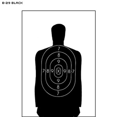 police silhouette targets