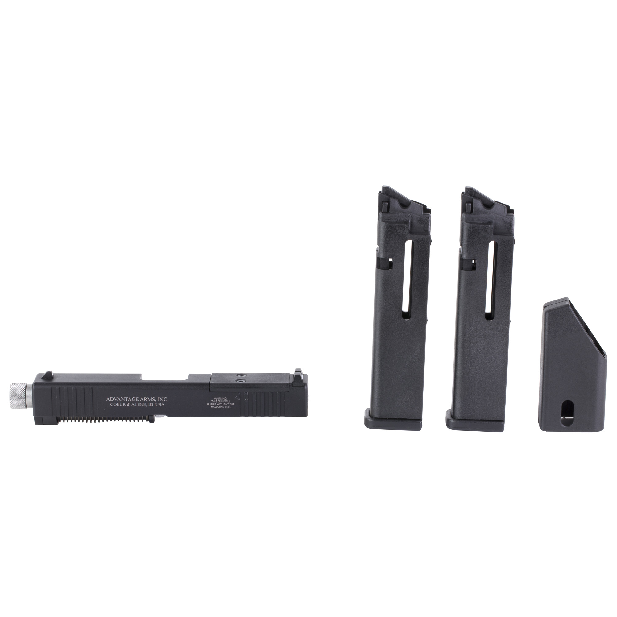Advantage Arms Conversion Kit, Dag-C-MOD, 22 LR, 4.02 Threaded Barrel, Fits PSA Dagger, Matte Finish, Black, Fixed Sights, 15 Rounds, 2 Magazines,...