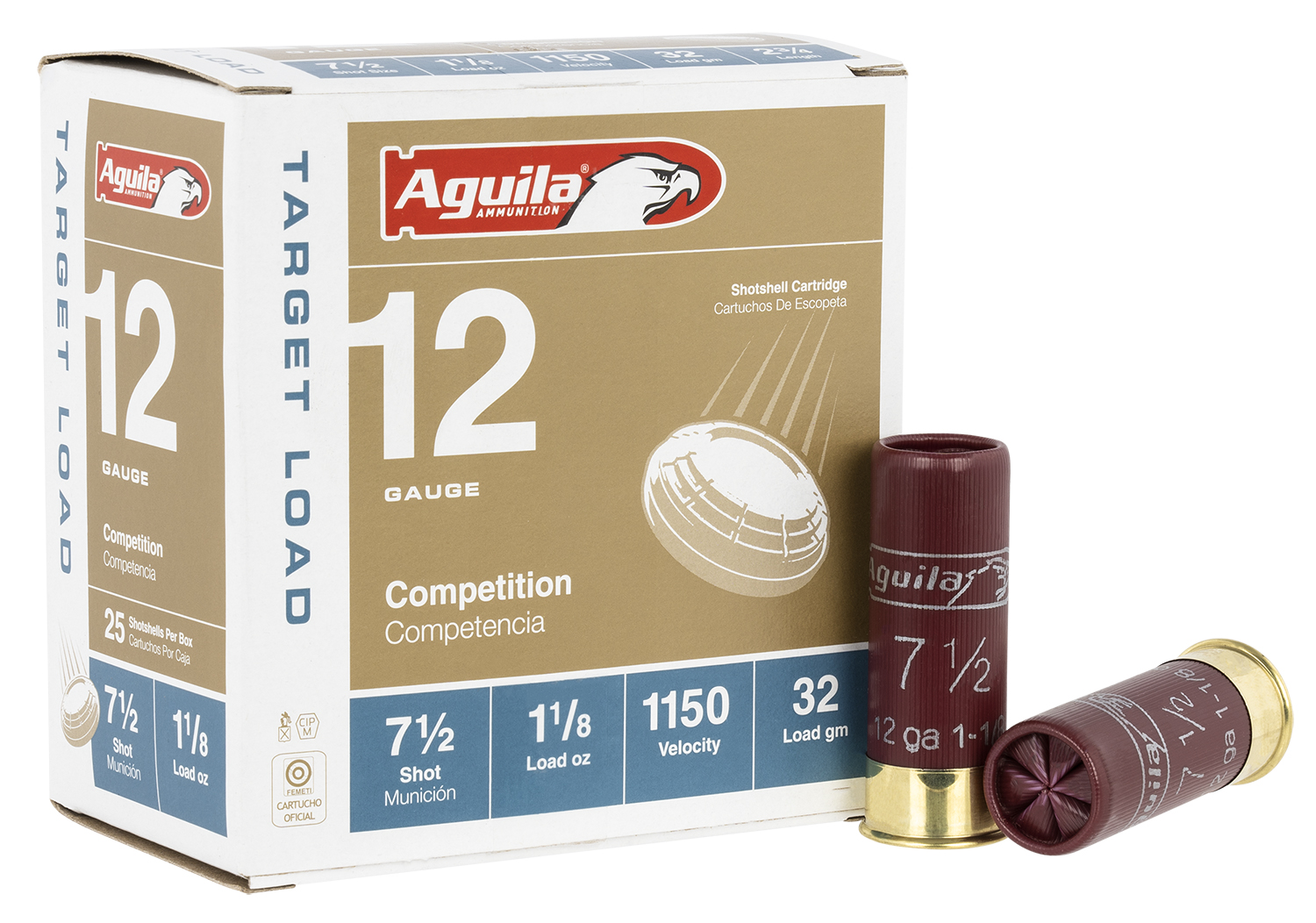 Aguila Ammunition Target Load Standard Velocity 12 Gauge 1 1/8 Oz ''   Shotgun Buckshot Ammunition | 20% Off Free Shipping over $49!