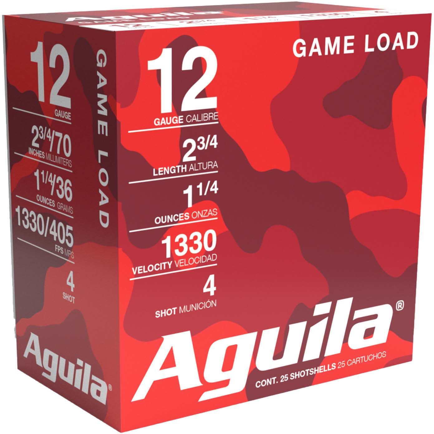 Aguila Ammunition Field 12 Gauge 1 1/4 Oz 2.75'' 4 Shot Shotgun Ammunition