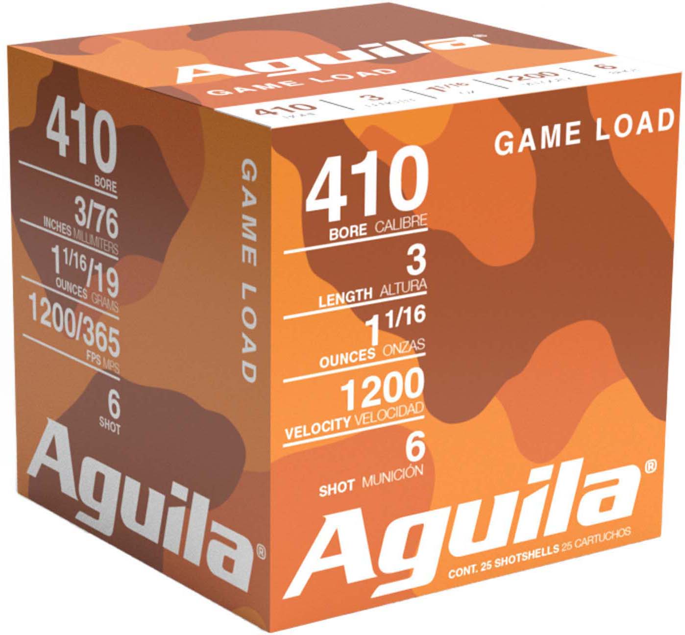 Aguila Ammunition Sub-Gauge .410 Gauge 11/16 oz 3'' 6 Shot Shotgun Ammunition