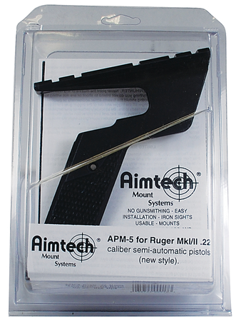 Aimtech Semi Auto Pistol Scope Mount Ruger MK I II .22 Caliber New